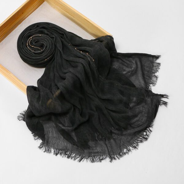 7be4d8c3-bd77-46f2-b661-256b66ae8021.jpg Cross-border Arrival Rayon Crinkle Chain-pattern Fringed Long Scarf