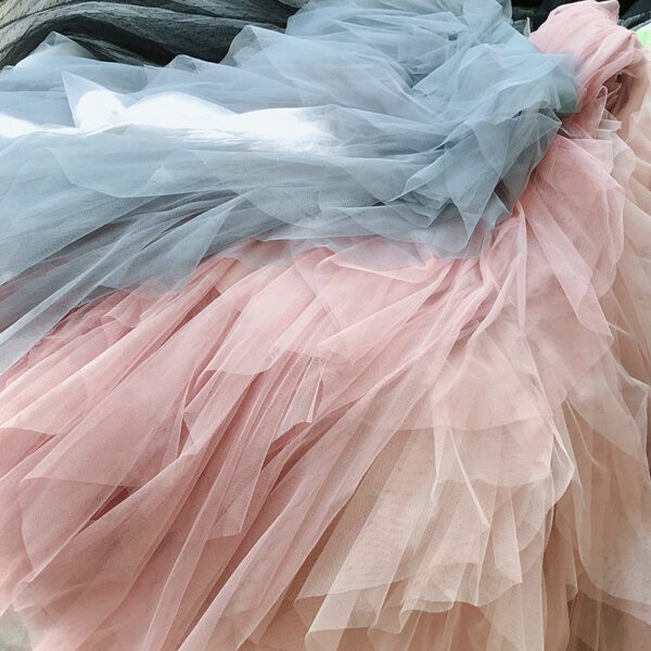 Net Gauze Puffy High Waist Fairy Dress