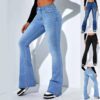 81567c71-b76f-47da-a019-a166e838fcc0.jpg Women's Slim-fit Jeans Pants With Flared Design Fashion Casual High Waist Stretch Trousers