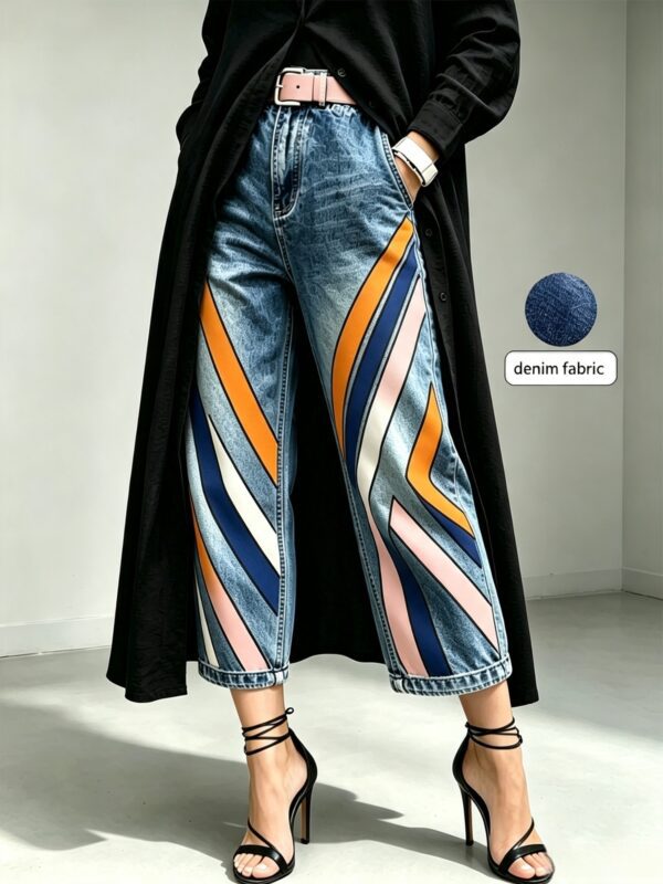 83d042c7-24c1-4513-bad6-0033392102b9.jpg Mid-rise Wide-leg Denim Capri Pants