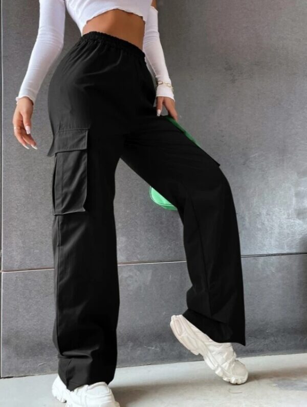 2026 Cross-Border Beltless High-Waisted Wide-Leg Pants Straight Loose Elegant Work Pants Casual Women's Clothing