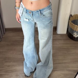 Womens Low-rise Vintage Bootcut Jeans