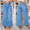 85be536e-ab55-48ec-a0f1-0494df90d8c0.jpg Summer New Stretch Denim Women's Wide-Leg Pants