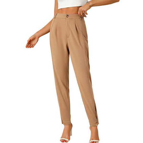 Cross Border European And American Amazon Independent Station Women's Loose Work Business Formal Suit Trousers Elegant Commuter Pants