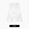 High-waist Tummy Control Pants For Women, Summer Ice Silk Thin Style, Seamless Shaping Underwear With Herringbone Design, Anti-exposure, Butt-lifting, Body-sculpting Leggings