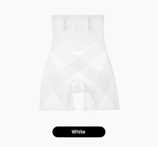High-waist Tummy Control Pants For Women, Summer Ice Silk Thin Style, Seamless Shaping Underwear With Herringbone Design, Anti-exposure, Butt-lifting, Body-sculpting Leggings