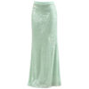 Womens Sequined Figure-flattering Fishtail Sheath Skirt