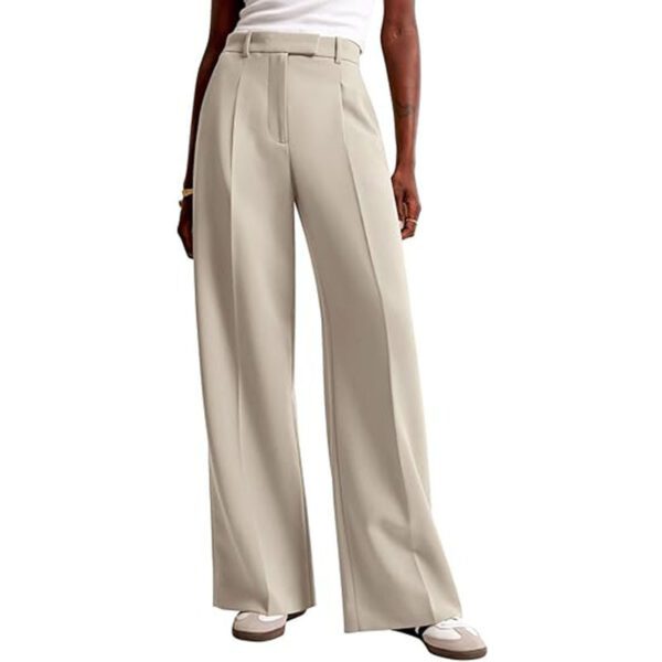 Amazon High Waist Drape Solid Color Wide Leg Pants Foreign Trade Europe And The United States Loose Casual Straight Tube Women's Business Suit Pants Women