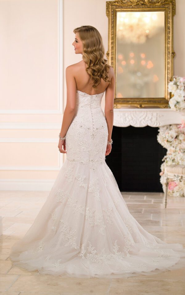 906669924316.jpg Trailing wedding dress tube top lace wedding dress
