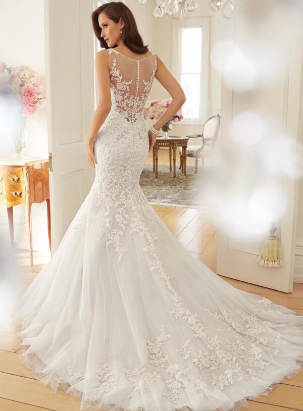 952986383286.jpg Fishtail Slim Wrapped Sexy Wedding Dress
