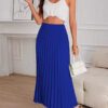 965d50c7-50d6-454d-af36-e1a90505a06f.jpg Womens Solid-color High-waisted Midi Pleated Skirt