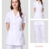 98293498-4808-4b8f-875b-47280736eb3c_trans.jpeg White Coat With A Western-style Collar For Medical Staff Winter Uniform Set