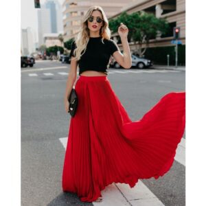 988215339798.jpg Women fashion casual skirt girls high Waist long skirts