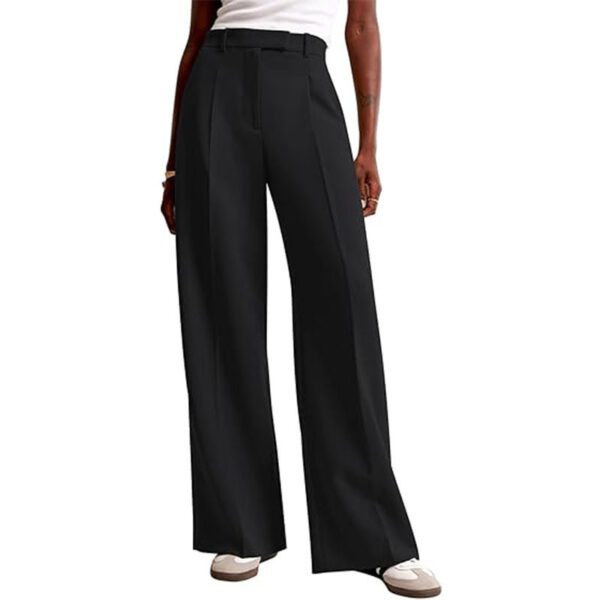 Amazon High Waist Drape Solid Color Wide Leg Pants Foreign Trade Europe And The United States Loose Casual Straight Tube Women's Business Suit Pants Women