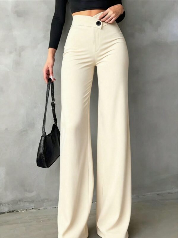 2026 New Style Commuting High Waisted Straight Leg Pants For Women, Spring And Autumn New Style, Slim Fit And Slimming, Black Suit Pants