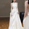 9e417989-8552-460a-87bf-7ca0e5fc2b00.jpg French-style Strapless Lightweight Wedding Dress Chic And Luxe Satin