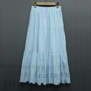 White Mid-length Skirt For Women