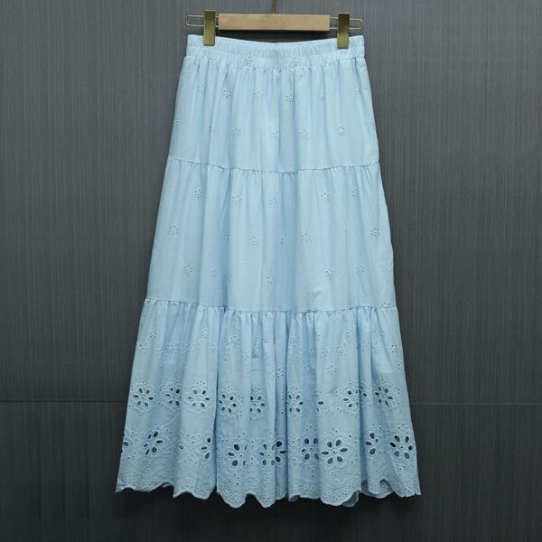 a11346a2-d53e-4fcc-b665-74d0b7880fea.jpg White Mid-length Skirt For Women