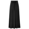 Europe And The United States Large Size Women's Fashion Knitted Skirt 200kg High Waist Long Slit A- Line Skirt Elastic Knee