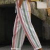 2026  New Women's Clothing Regular Drawstring Flap Pocket Pants Casual Pants Multi-Color Digital Printing Women's Pants