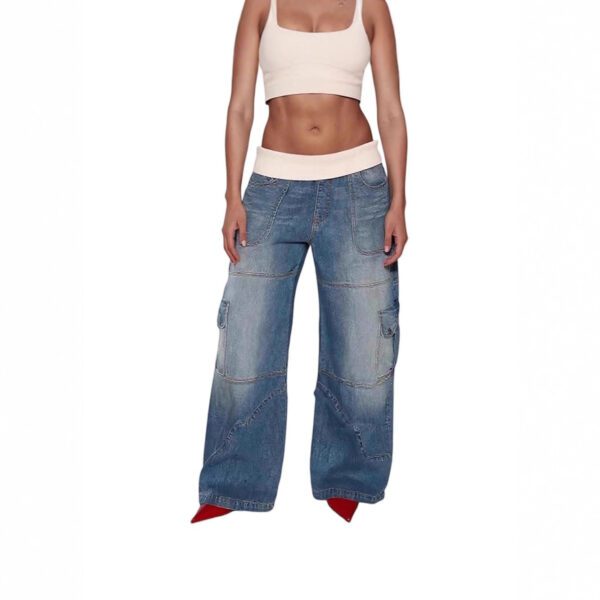 a45a4a87-1f15-424a-96b2-0b0d1358ea81.jpg European And American-style Patchwork-thread Vintage Jeans