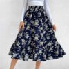 Women's Casual Leopard Print Simple Slim Skirt