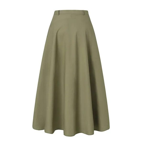 Hot Sale Fashion Ladies All-match Tutu A- Line Skirt High Waist Slimming Plus Size Long Dress