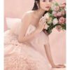Street Photography Pettiskirt Colored Mesh Temperament Banquet Light Wedding Dress