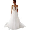a83d655a-d1af-4019-93bc-93540f939e69.jpg Women's Wedding Dress Lace Strap Backless