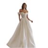 ad477962-7e8e-413e-b2e7-4cf95c6a19a4.jpg European And American Off-the-shoulder Satin Wedding Dress With Lace For Weddings