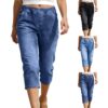 b41d6137-d8cf-4056-9f72-a7ff33f95c9d.jpg Best-selling Casual Womens Capri Jeans