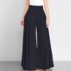 In-Stock Foreign Trade 2026 Ebay Aliexpress Wish Spring Ol Women's Solid Color High-Waisted Wide-Leg Pants Thin Casual Pants