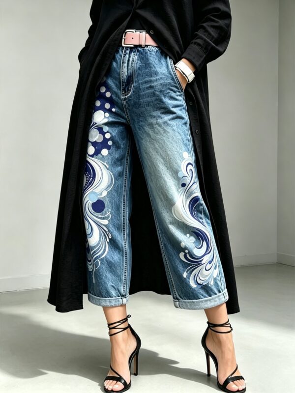 b6547cf4-def4-42ab-9787-3e61e08600f8.jpg Mid-rise Wide-leg Denim Capri Pants