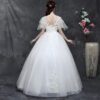 b78a2bda-23b8-4bd6-9cbe-8bc8c53ae7b1.jpg Large Size Wedding Dress Fat Bride Married Master Wedding Dress Was Thin And Simple Studio Covering Arms
