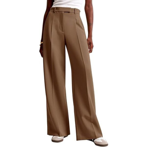 Amazon High Waist Drape Solid Color Wide Leg Pants Foreign Trade Europe And The United States Loose Casual Straight Tube Women's Business Suit Pants Women