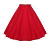 Vintage High Waist Polka Dot Print Skirt
