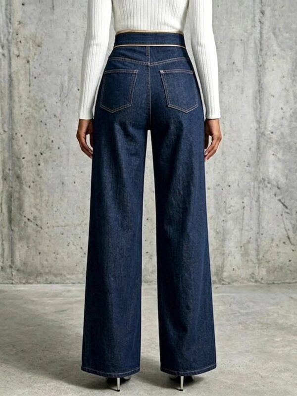 Women's New Irregular Straight-Leg Denim Trousers