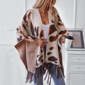 ba28e602-b546-4ff3-ad46-74d1ba8f0b6f.jpg Drizzle-Color Leopard-Print Knitted Tassel CapeShoulder Wrap For Women