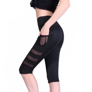 baf92f9f-c6bf-420a-9abb-380c080c7eca.jpg helisopus women in quick drying high waist pants pocket, elastic mesh sports leisure fitness that hot pants leggings