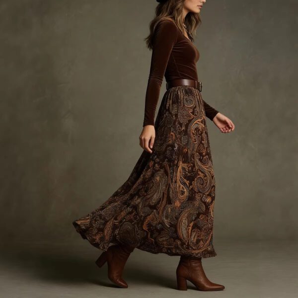 bc9ff44c-5d78-4869-bd81-7beb7bba5578.jpg Elegant Flared Vintage-print Long Dress For Women