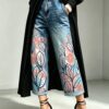 bd9d052e-5ada-4afe-9fb4-15779ff4c5e2.jpg Mid-rise Wide-leg Denim Capri Pants