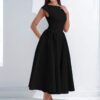 European And American Foreign Trade Women's Clothing, Women's Summer Dresses, French-Style Light Luxury Niche Mid-Length Dresses