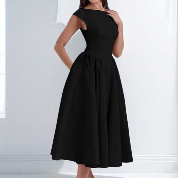 European And American Foreign Trade Women's Clothing, Women's Summer Dresses, French-Style Light Luxury Niche Mid-Length Dresses