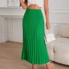 bebffab2-e6b6-422f-a593-46cabdd76d5d.jpg Womens Solid-color High-waisted Midi Pleated Skirt