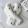 Natural Spotted Leopard Print Plush Cross Neck Scarf With A Korean-style Gentle Style For Autumn And Winter Daily Outings