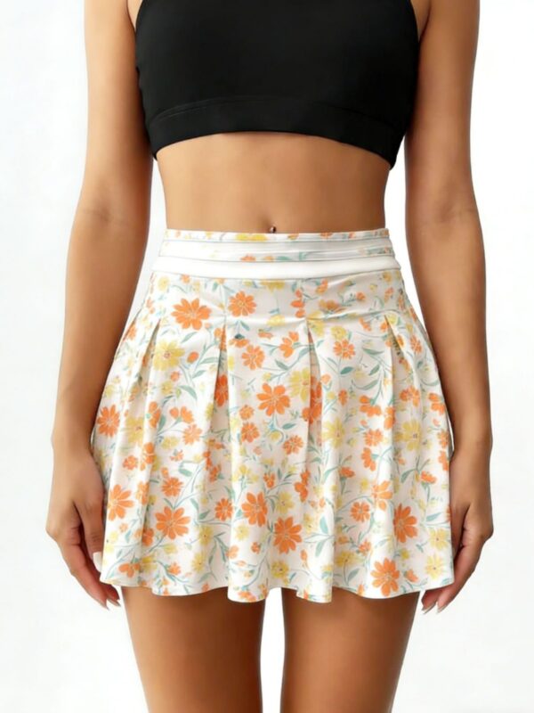 European And American Women's Cross-Border Hot-Selling New Summer Short Skirts, Printed Half Skirts, Anti-Exposure Skirt Pants, Outdoor Sports Yoga Wear