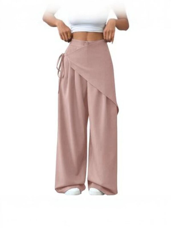 Irregular Suit Pants For Women 2025 Southeast Asia Cross-Border New Design Loose Slimming High-End Wide-Leg Pants For Women