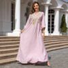 c54e457b-2756-4934-91d2-f562153ce997.jpg Muslim Women Embroidered Robe Dress