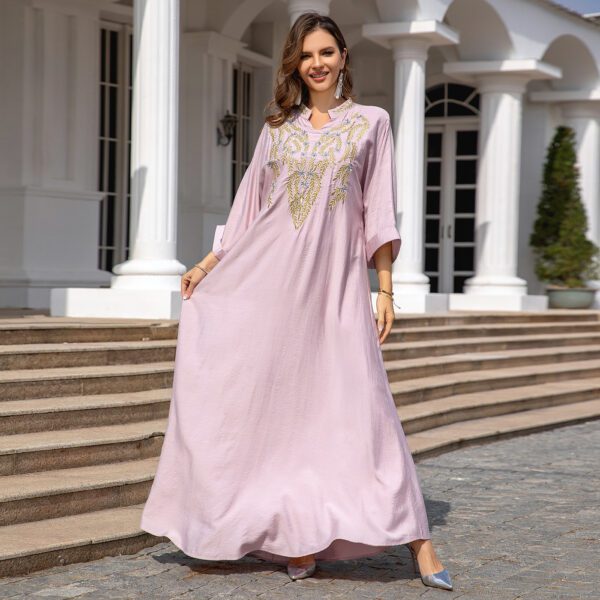 c54e457b-2756-4934-91d2-f562153ce997.jpg Muslim Women Embroidered Robe Dress