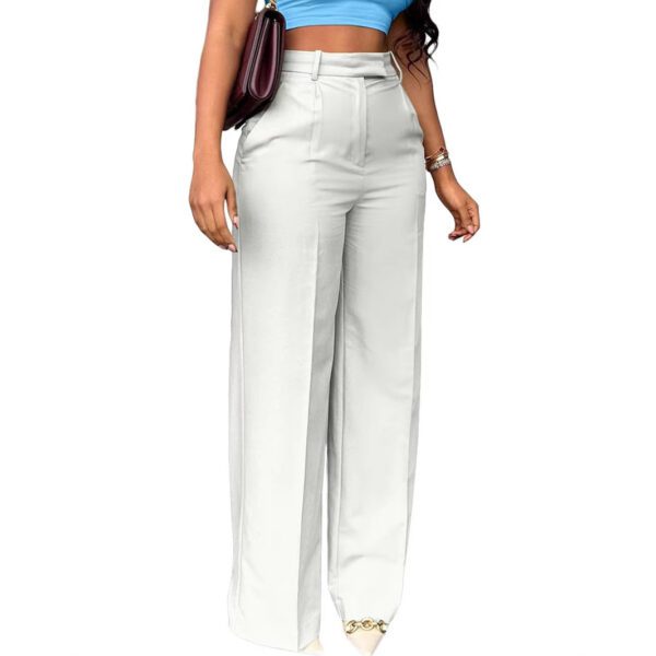 2026 New Commuting High Waisted Straight Pants, Wide Leg Pants, Casual Set, Long Pants, Women's